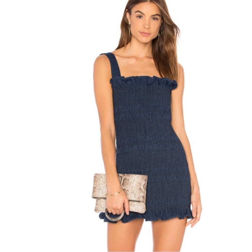 Capulet revolve smocked denim dress